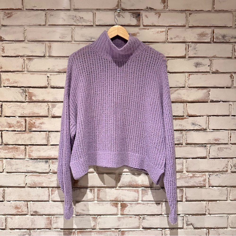 Spiritual Gangster Eva Funnel Neck Wool Blend Sweater
